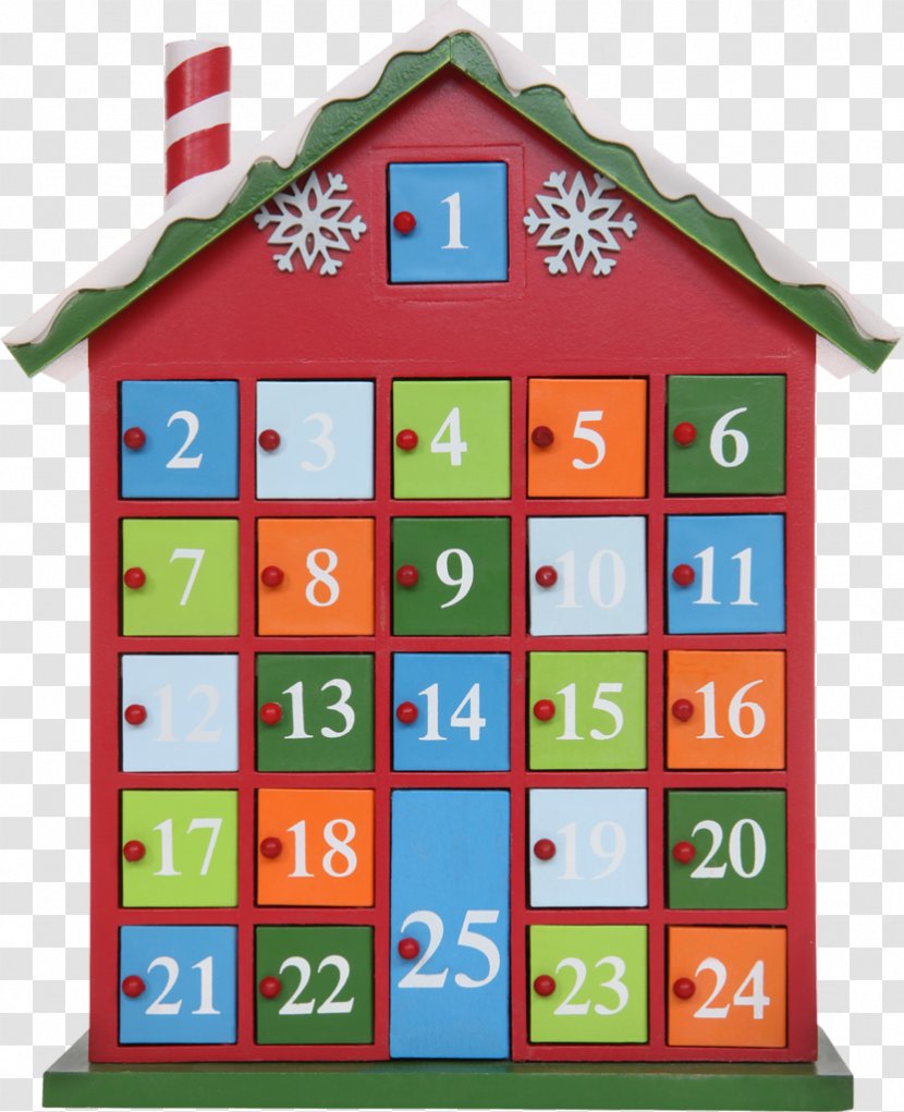 Advent Calendars Christmas Day Holiday Wooden House Calendar - Toy Transparent PNG