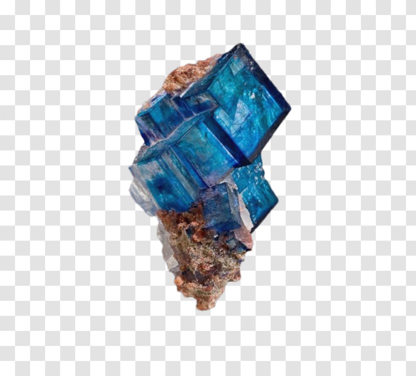 Mineral Halite Rock Blue Crystal - Sedimentary Transparent PNG