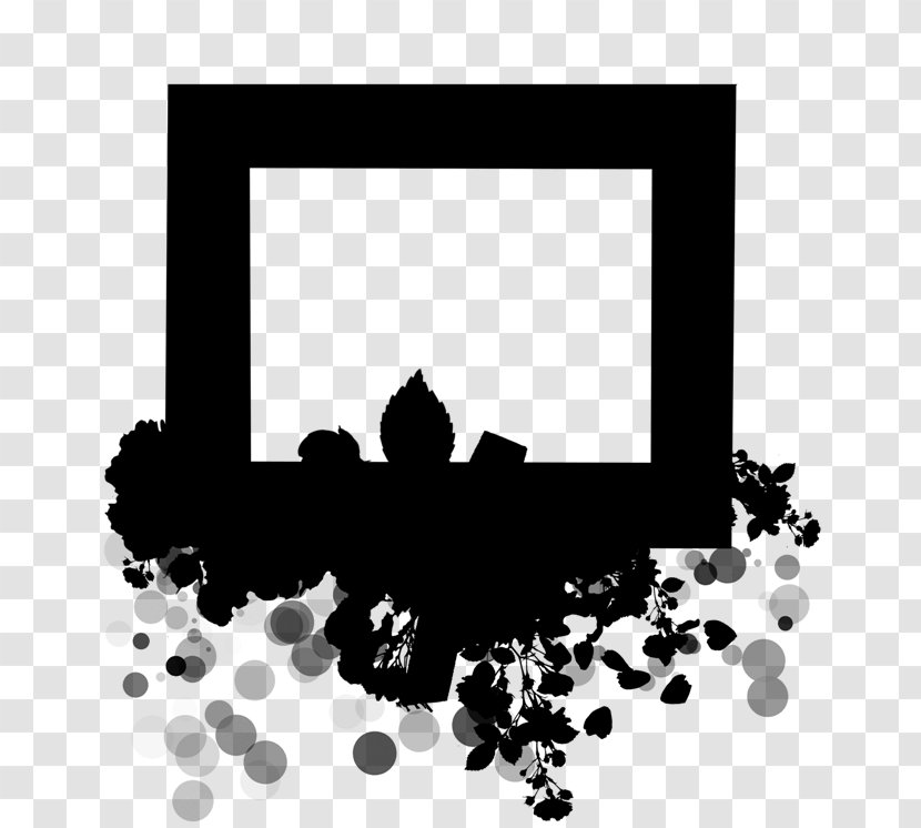 Black Background Frame - Blackandwhite - Silhouette Logo Transparent PNG