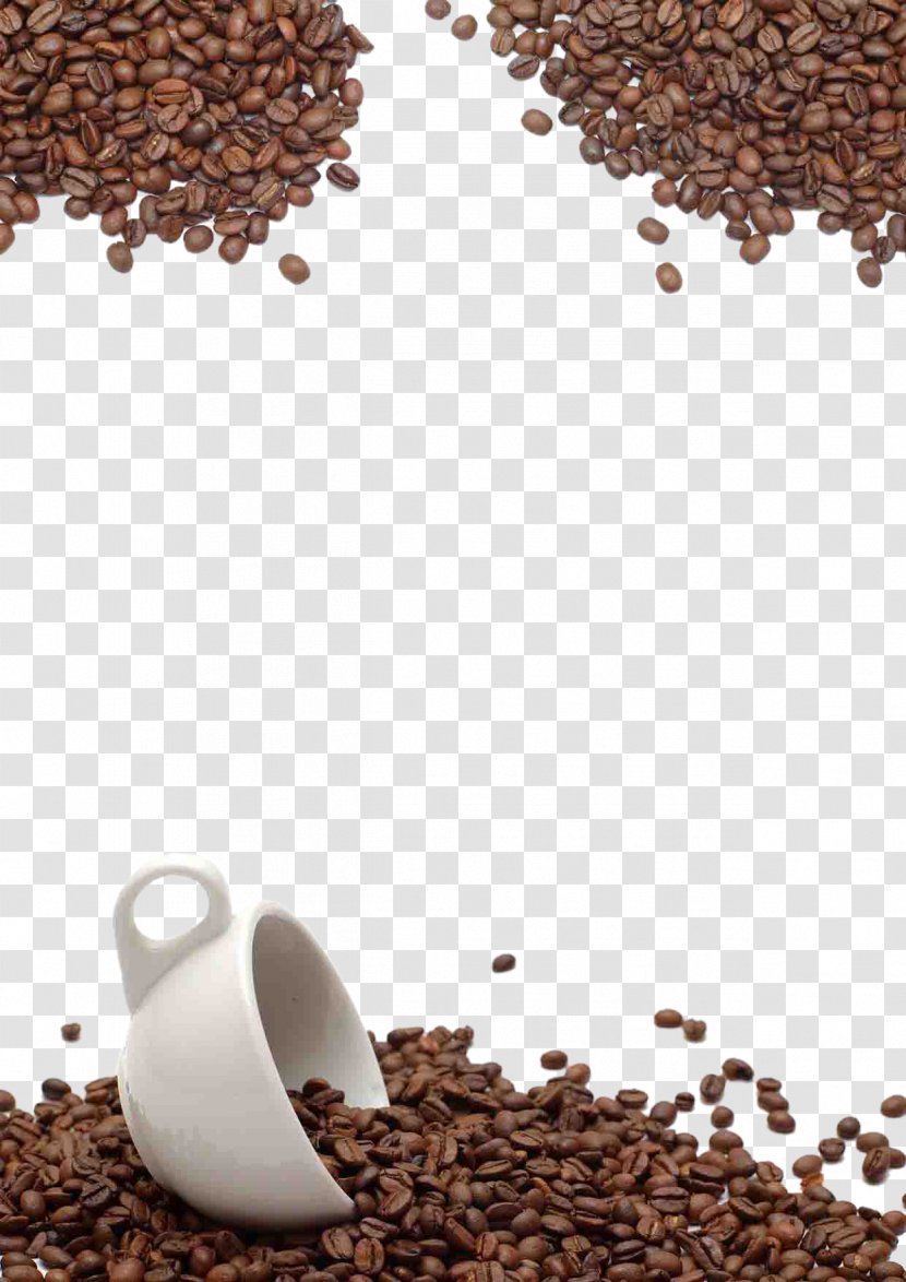 Coffee Bean Tea Cafe Chocolate Milk - The Leaf - Beans Background Transparent PNG