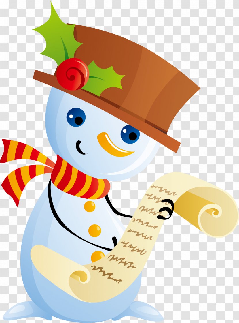Snowman Download - Art - Christmas Vector Material Transparent PNG