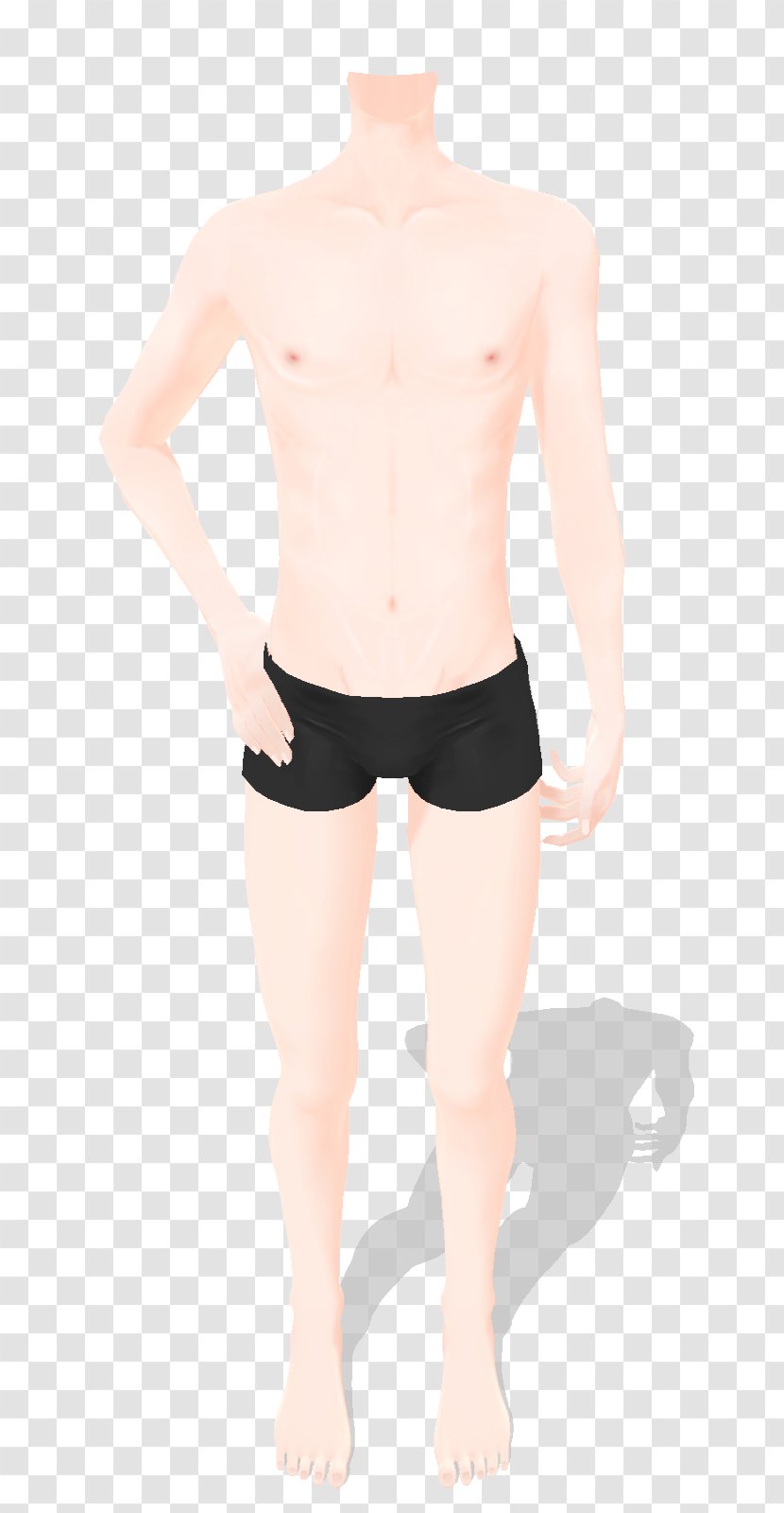 DeviantArt Model Trunks Male - Silhouette - Body Slim Transparent PNG