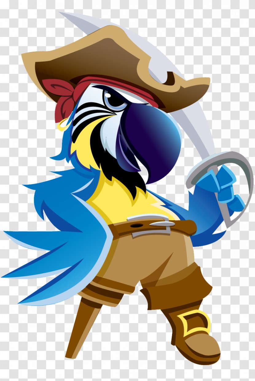 Pirate Parrot Piracy Cartoon - Photos Transparent PNG