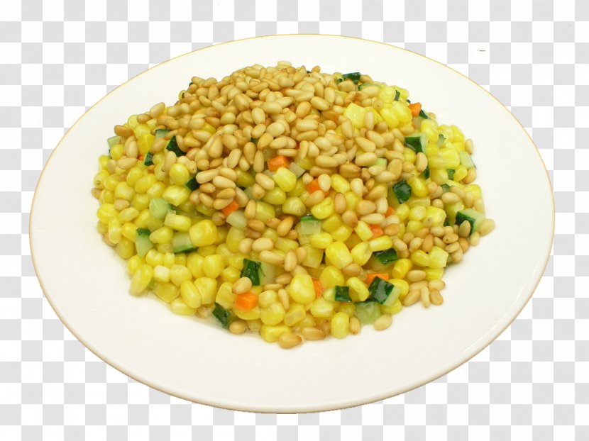 Risotto Chinese Cuisine Succotash Pine Nut Vegetarian - Corn Transparent PNG