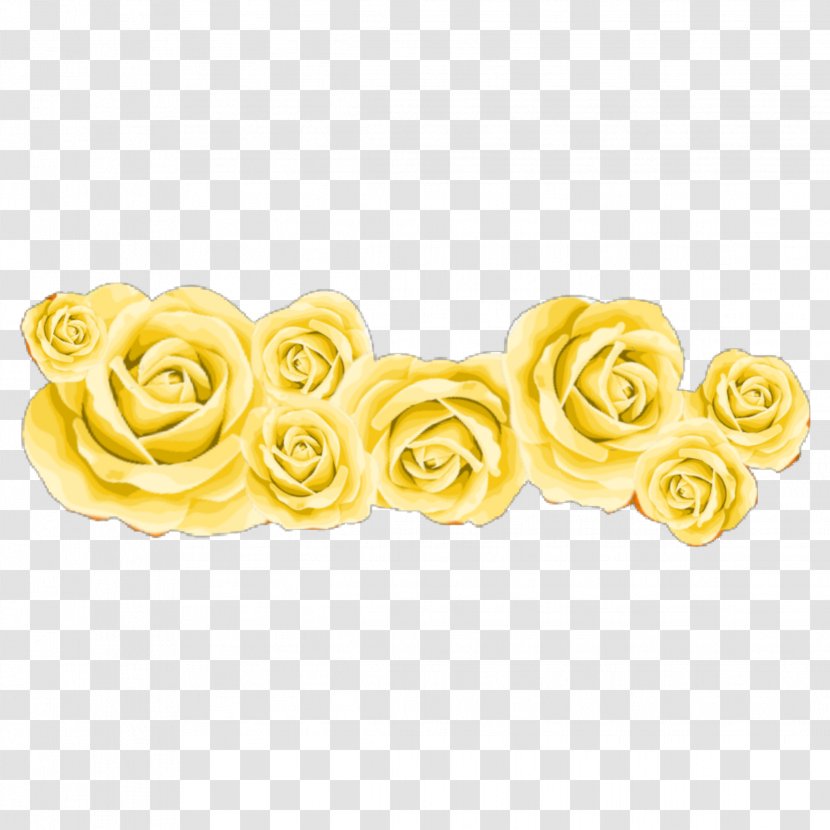 Cut Flowers Body Jewellery Petal - Rose - Yellow Stickers Aesthetic Transparent PNG