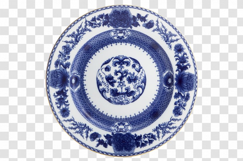 Mottahedeh & Company Tableware Imperial Blue Plate Porcelain - Table Setting - Plates Transparent PNG