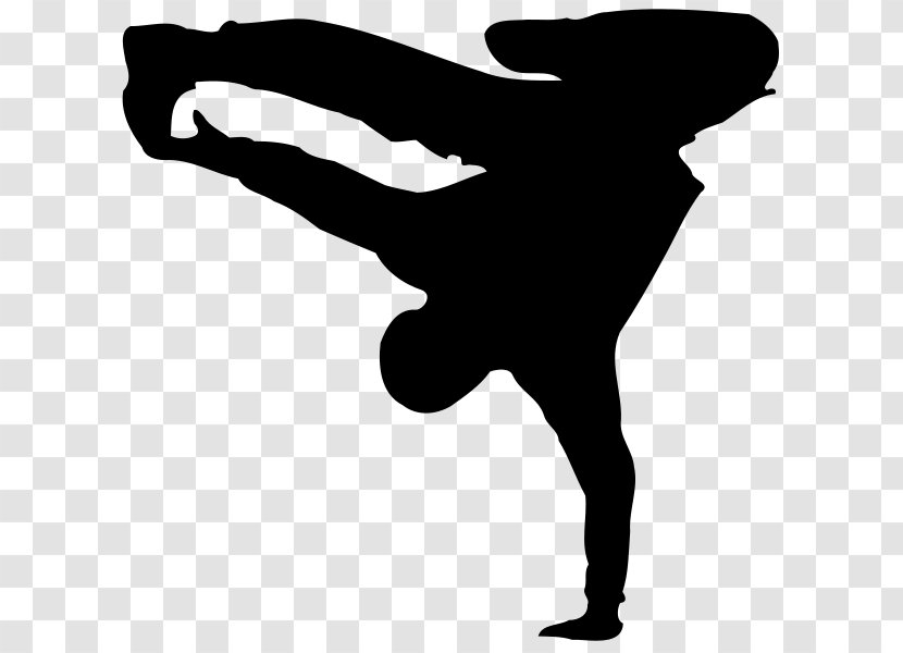 Breakdancing Hip-hop Dance Hip Hop - Black And White - Silhouette Transparent PNG