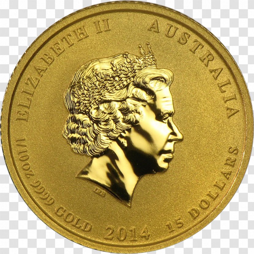 Perth Mint Coin Gold Horse Australian Lunar - Metal Transparent PNG