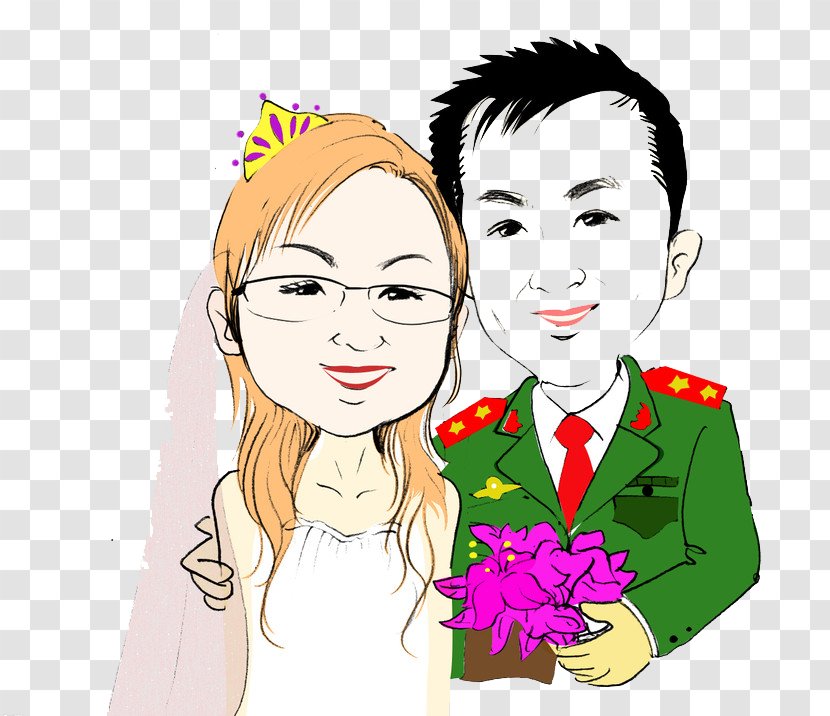 Marriage U516bu5b57 Chinese Zodiac Happiness Illustration - Tree - Uniform Wedding Transparent PNG