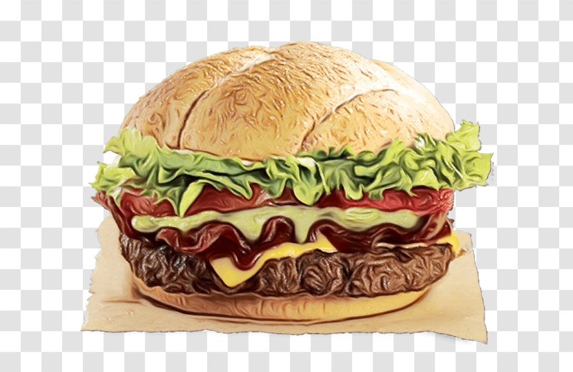 Junk Food Cartoon - Wet Ink - Roast Beef Patty Transparent PNG