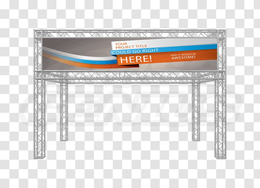 Trade Show Display Banner Signage Truss Transparent PNG