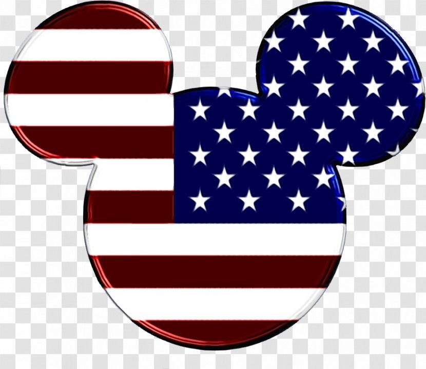 Heart Cartoon - Flag Of The United States - Electric Blue Transparent PNG