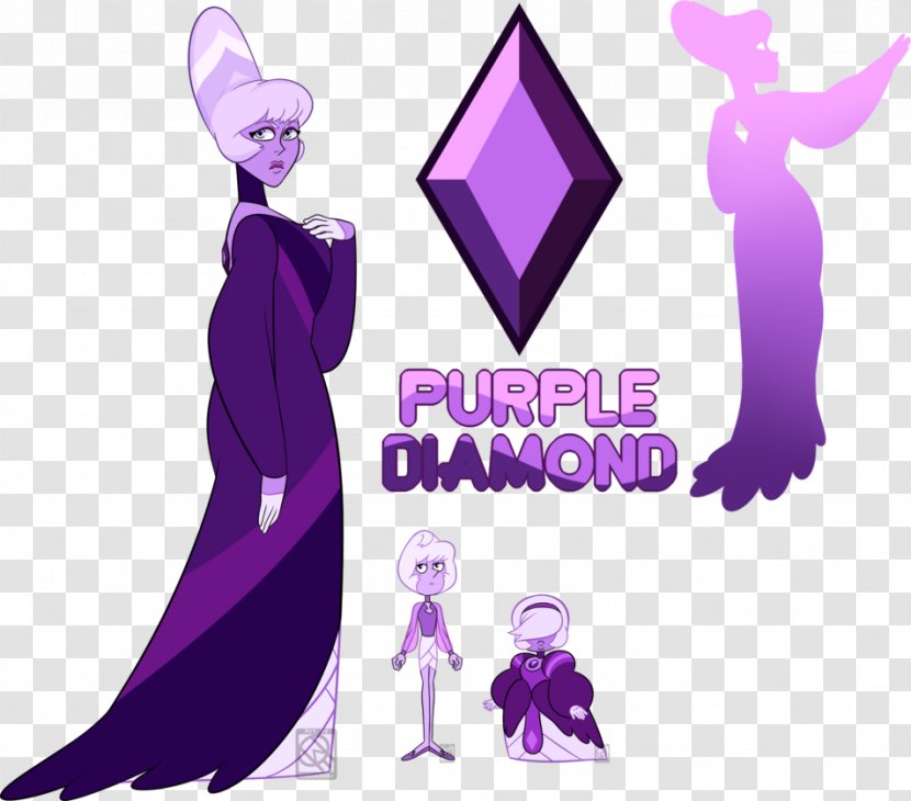 Purple Blue Diamond Steven Universe: Art & Origins Gemstone Transparent PNG
