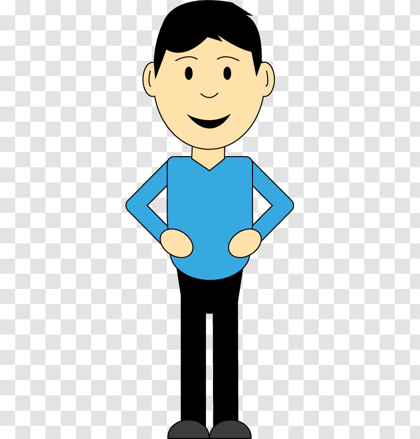Clip Art Happiness Cartoon Man Image - Really Excited Person Transparent PNG