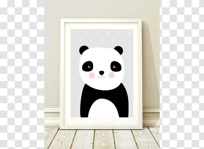 Giant Panda Poster Child Room - Tree - A3 Transparent PNG
