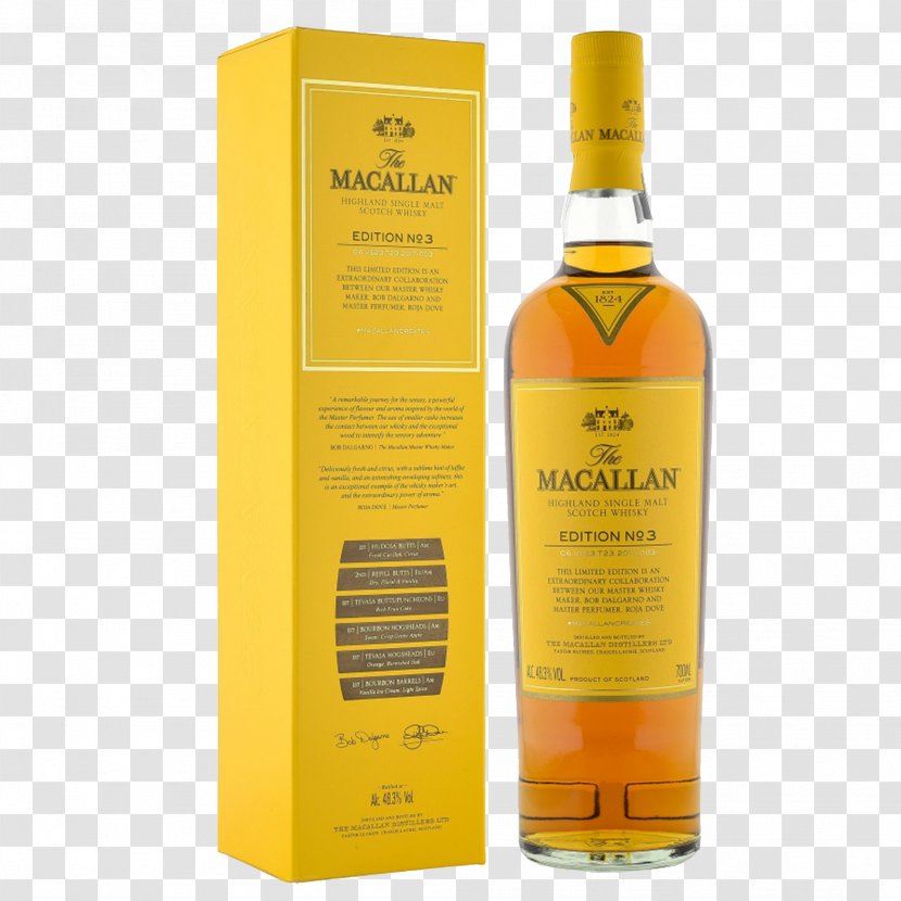 Whiskey The Macallan Distillery Single Malt Whisky Scotch - Speyside Transparent PNG