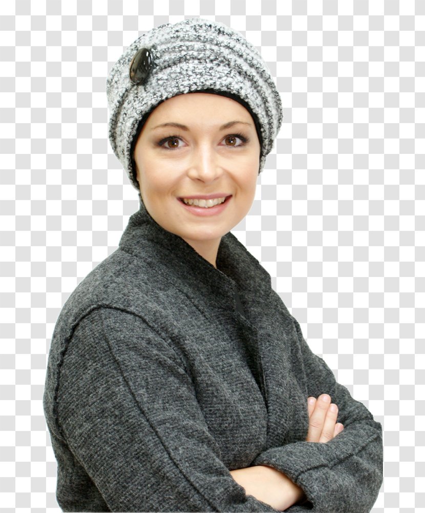 Beanie Knit Cap Chemotherapy Turban Hat - Beret Transparent PNG