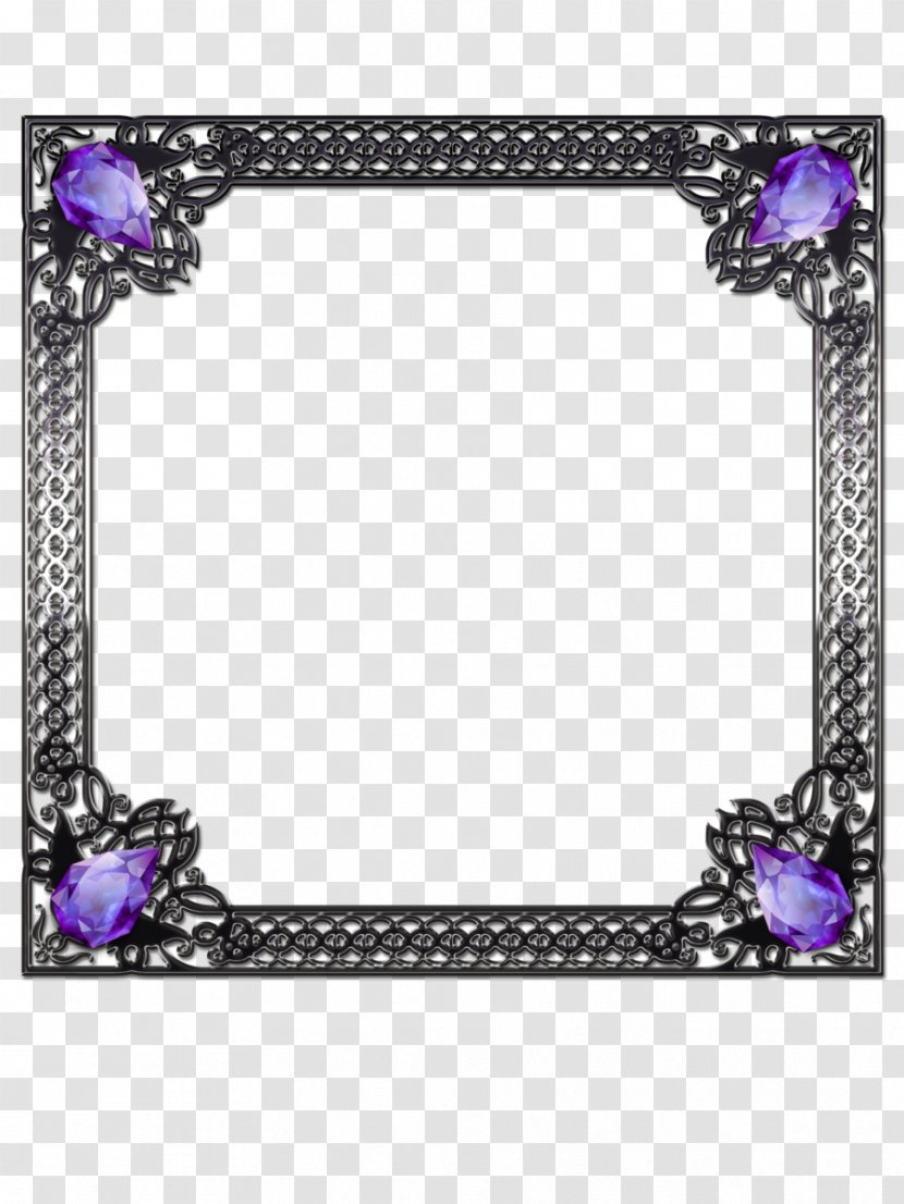 Picture Frames Ornament Wallpaper - Mirror - Purple Frame Transparent PNG