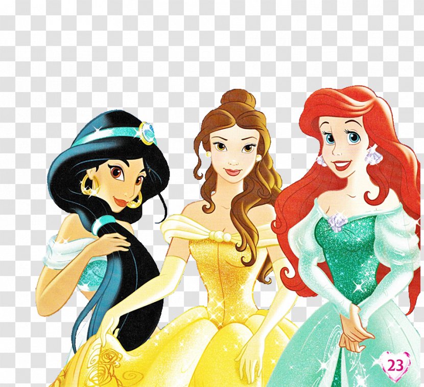 Princess Jasmine Ariel Belle Aurora Rapunzel - Enero Cliparts Transparent PNG