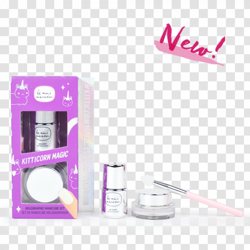 Gel Nails Le Mini Macaron Holographic Manicure Set KITTICORN MAGIC - Cosmetics - Glitter Purse Transparent PNG