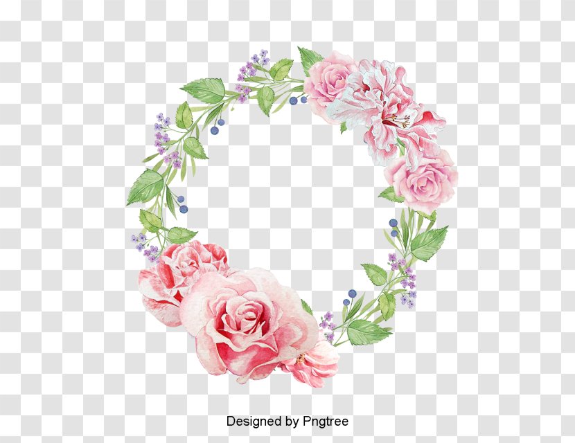 Garden Roses Wreath Floral Design Flower - Bouquet Transparent PNG