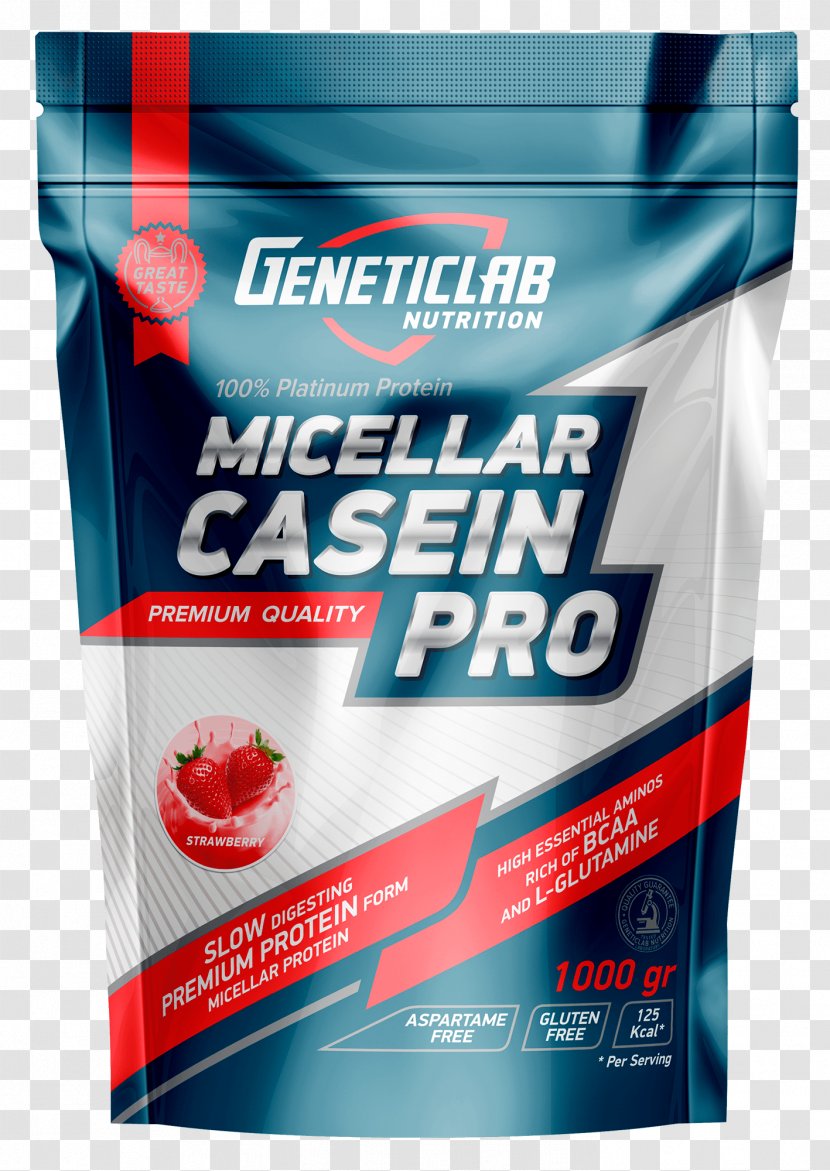 Casein Bodybuilding Supplement Protein Genetiklab Nutrition - Flavor - Myprotein Transparent PNG