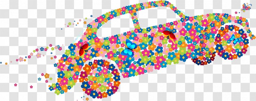 Car Download - Point - Floral Transparent PNG