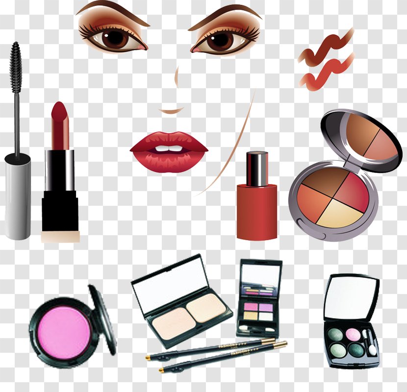 Cosmetics Vector Graphics Eye Shadow Clip Art Make-up Artist - Pink - Lipstick Transparent PNG