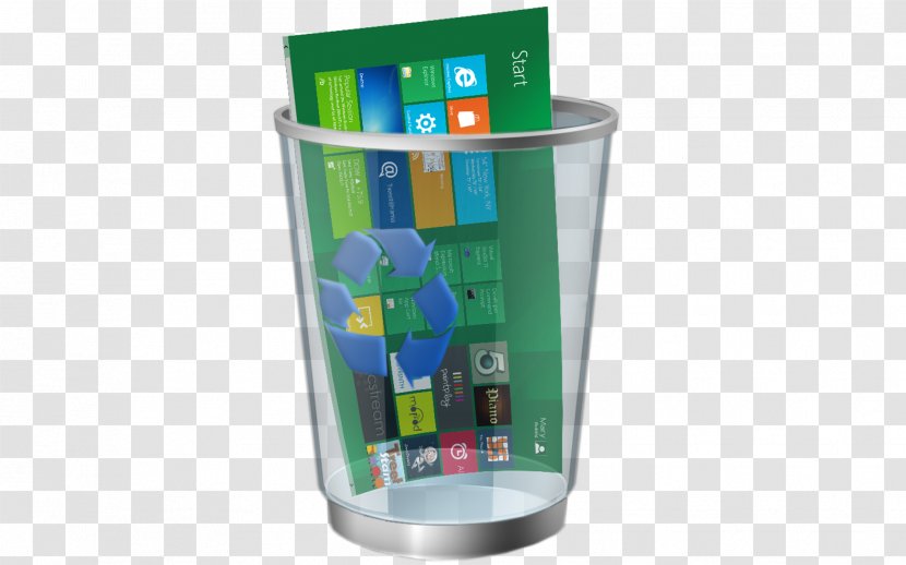 Trash Windows 8 Rubbish Bins & Waste Paper Baskets - Recycle Bin Transparent PNG
