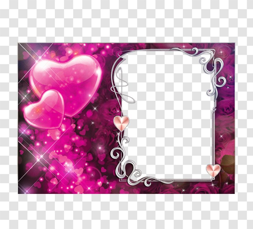 Picture Frame Friendship Day - Magenta - Love Transparent PNG