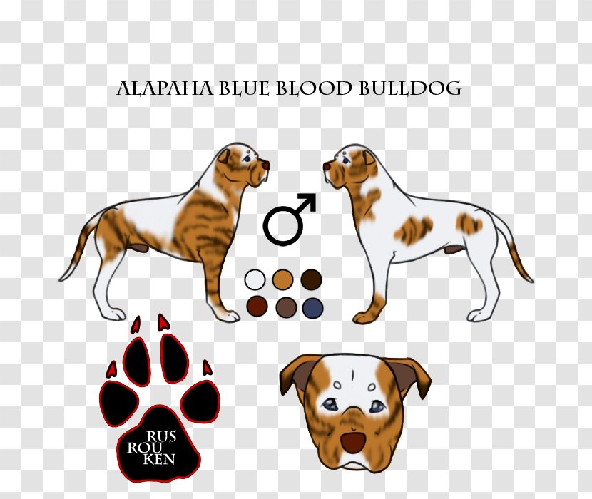 Dog Breed Puppy Paw Walking - Animated Cartoon - Alapaha Blue Blood Bulldog Transparent PNG