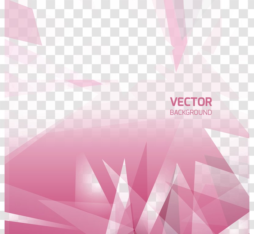 Graphic Design Euclidean Vector - Petal - Pink Abstract Background Transparent PNG