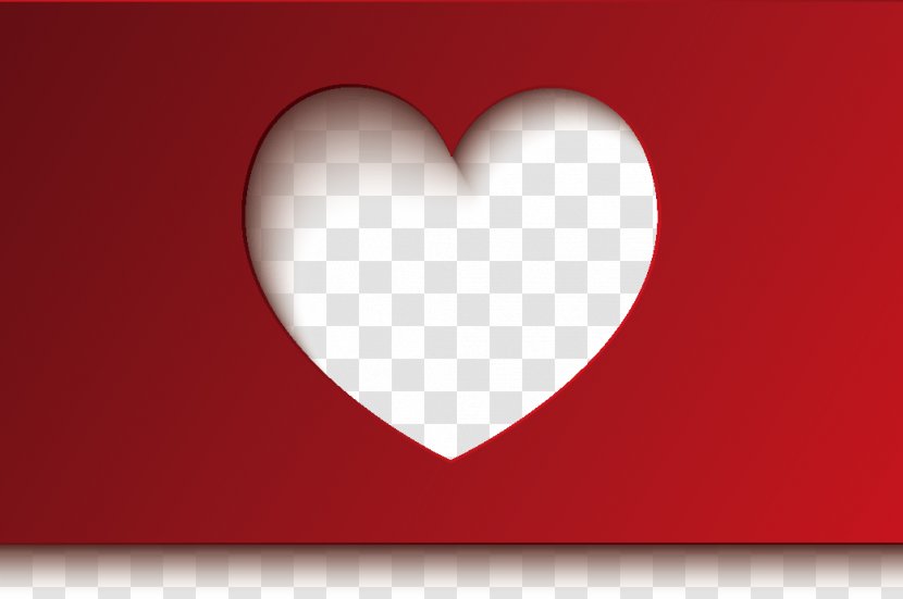 Red Heart-shaped Valentine's Day - Saint Valentine - Concepteur Transparent PNG