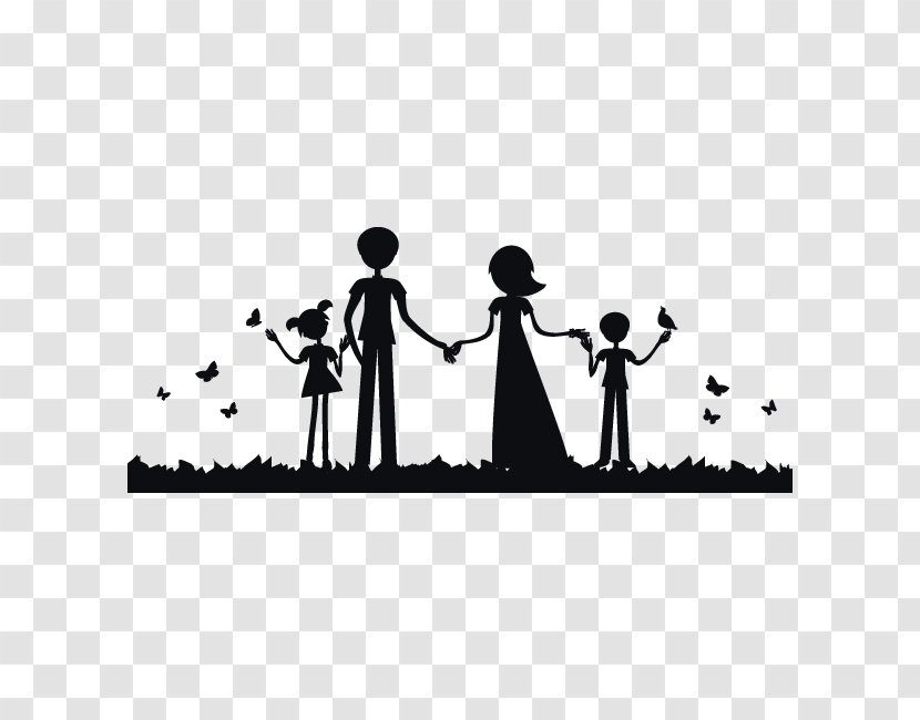 Family Therapy Silhouette Child Mother - Father Transparent PNG