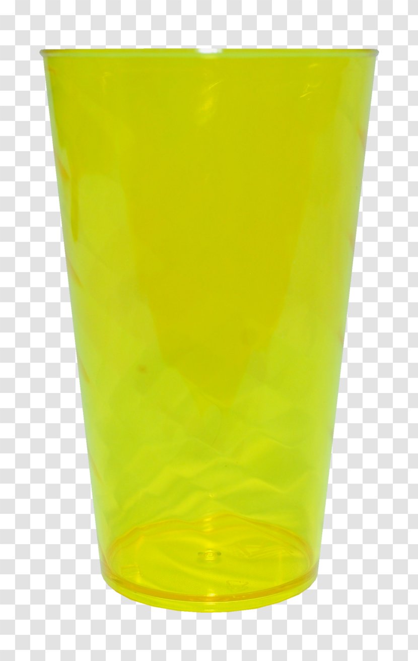 Highball Glass Pint Plastic - Lime Transparent PNG