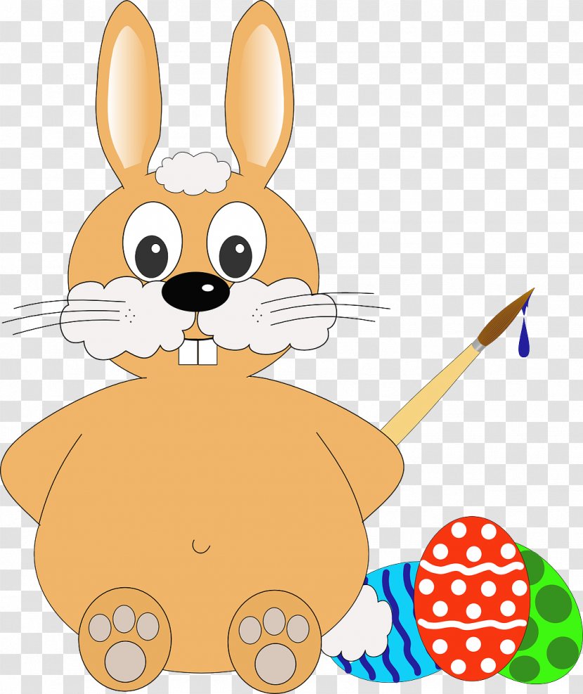 Easter Bunny Egg Rabbit Clip Art - Mammal Transparent PNG