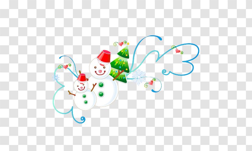 Christmas Tree Snowman Clip Art Transparent PNG