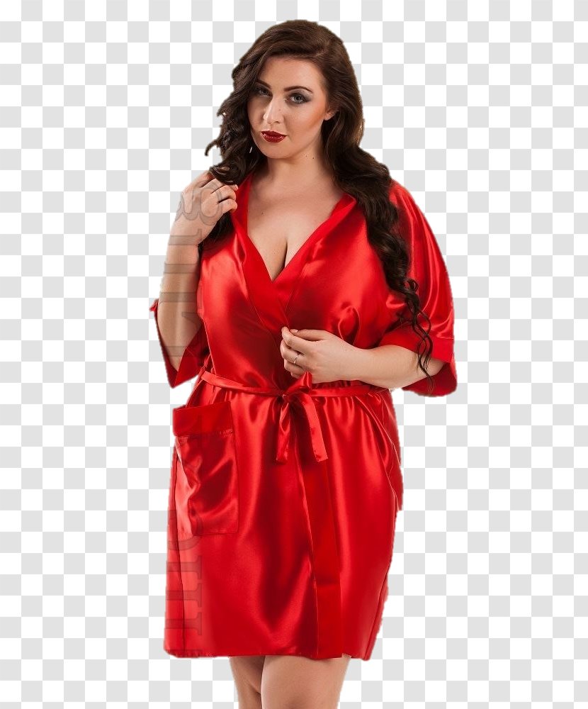 Bathrobe Dress Gown Nightwear - Tree - Red Silk Blouses For Women Transparent PNG