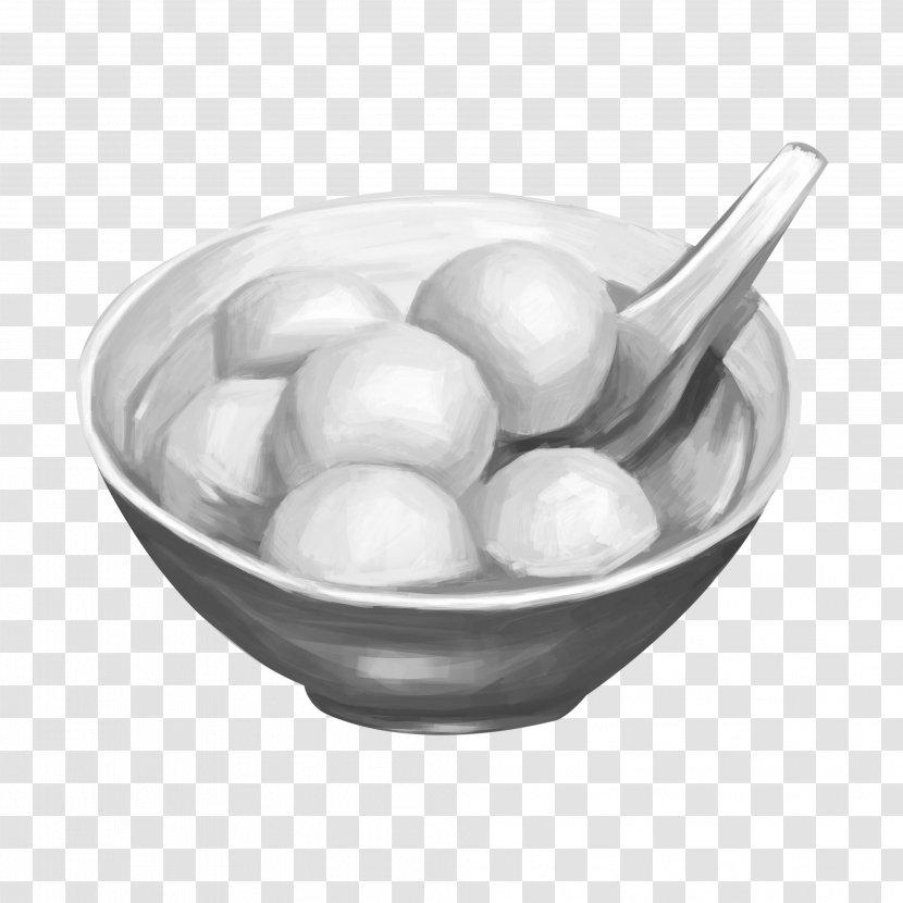 Tangyuan Chinese Cuisine Lantern Festival Drawing Painting - Hand-painted Rice Balls Transparent PNG