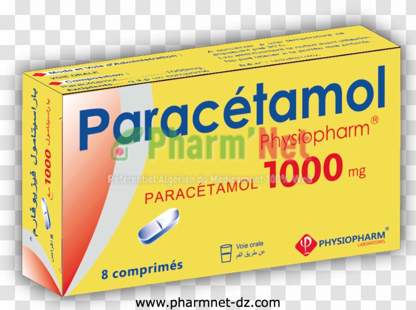 Acetaminophen Algeria Pharmaceutical Drug Tramadol Saidal - Yellow - Paracetamol Transparent PNG