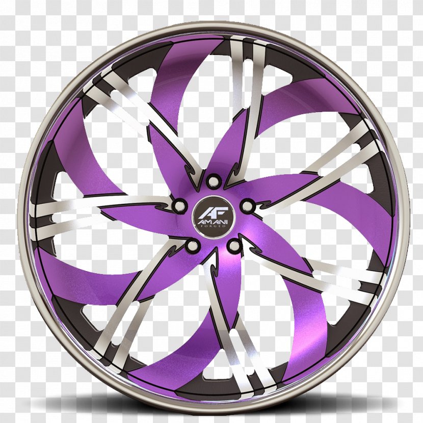 Alloy Wheel Car Spoke Rim - Chrome Plating - Gold Powder Coated Wheels Transparent PNG