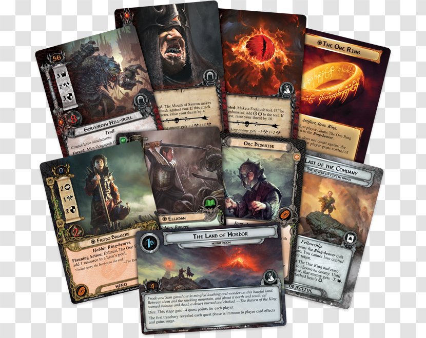 The Lord Of Rings: Card Game Hobbit Playing - Film Transparent PNG