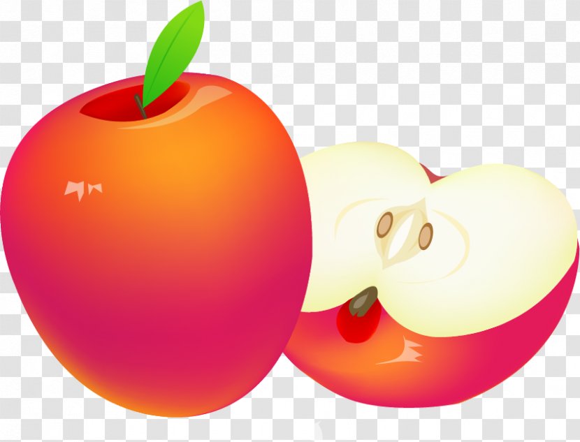 Apple Icon - Local Food - Cartoon Decorative Red Transparent PNG
