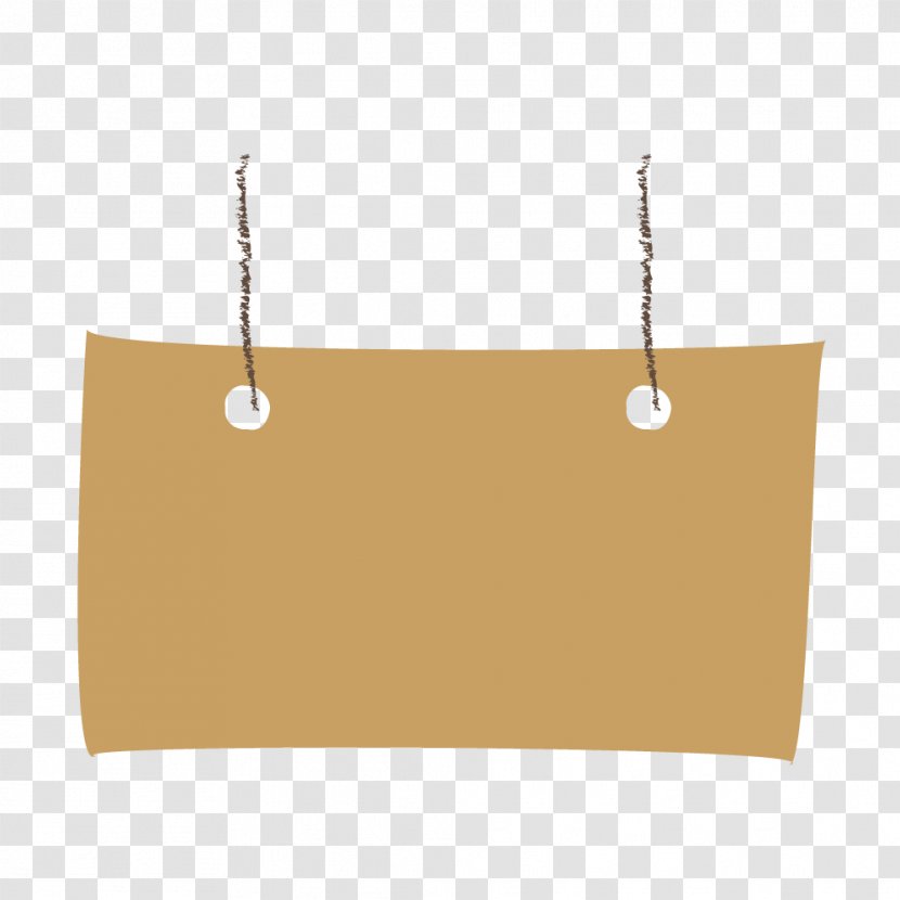 Brown Beige - Rectangle - Signboard Transparent PNG