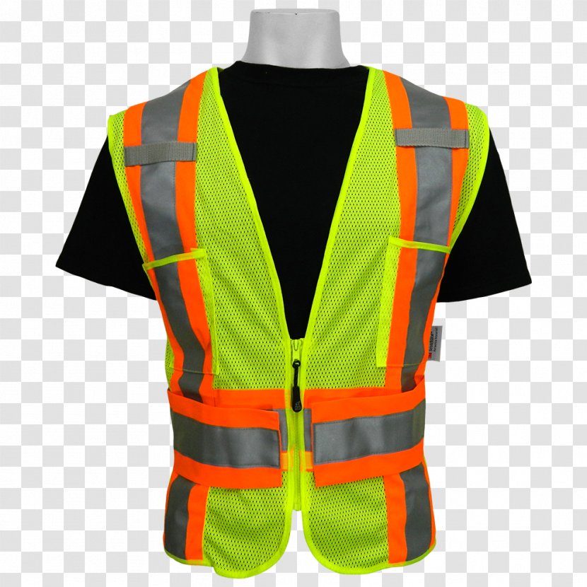 Gilets High-visibility Clothing Sleeve - Vest - Safety Transparent PNG