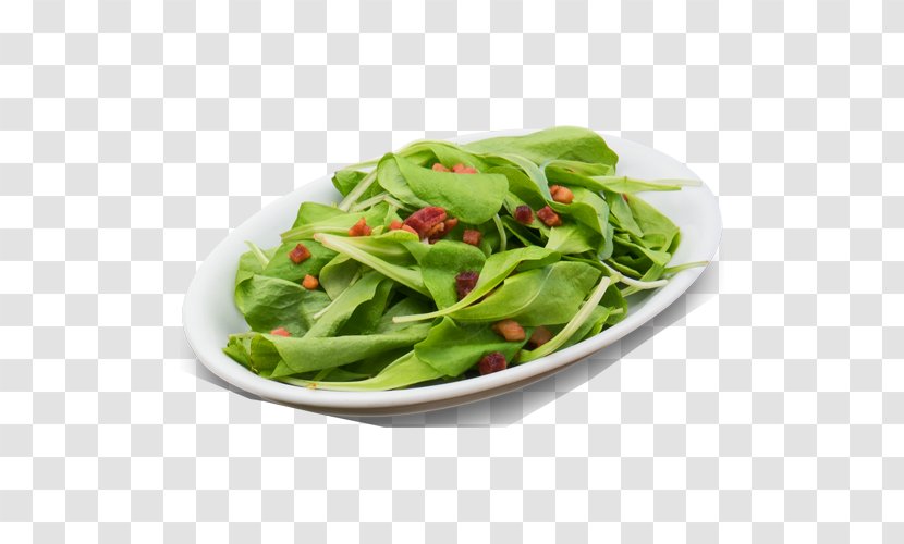 Spinach Salad Vegetarian Cuisine Lettuce Chard - Nhoque Transparent PNG