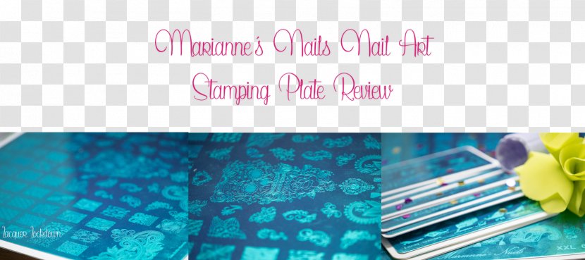Turquoise Material Brand Font - Banner Manicure Transparent PNG
