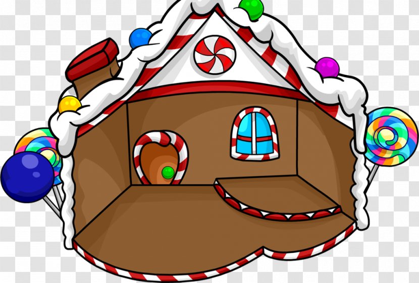 Club Penguin Igloo Gingerbread House Clip Art - Food - Pictures Transparent PNG