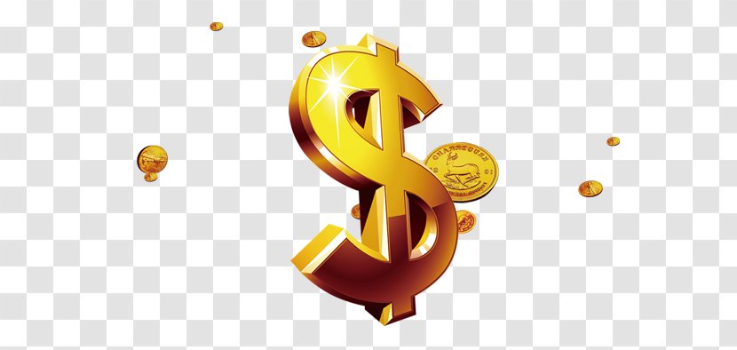 Dollar Sign Money Payment Royalty-free - Scattered Coins Transparent PNG