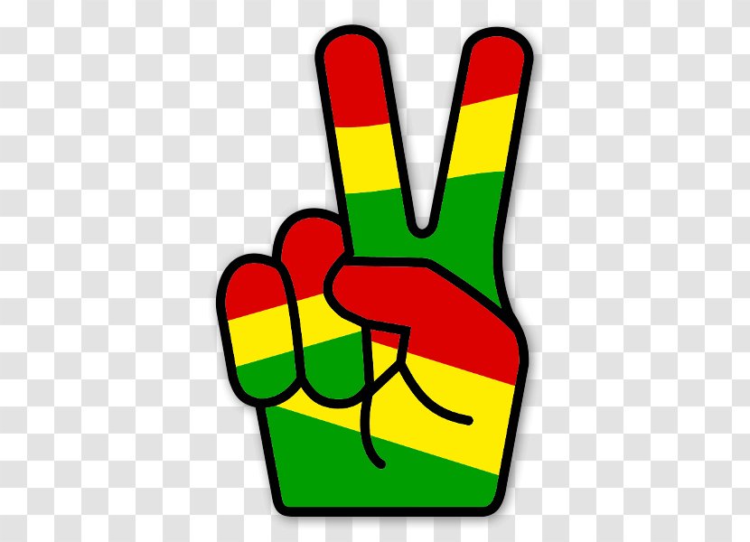 V Sign Rastafari Reggae Peace Symbols - Frame - Symbol Transparent PNG